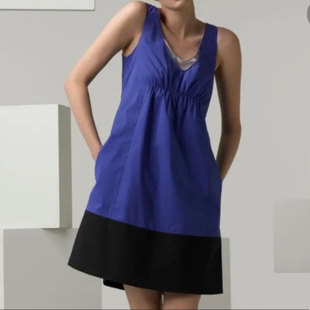 Vince Azure Color Block Dress Size XS